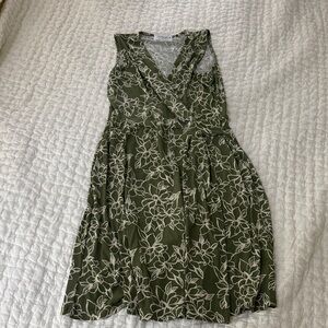 Floral Sleeveless Wrap Dress